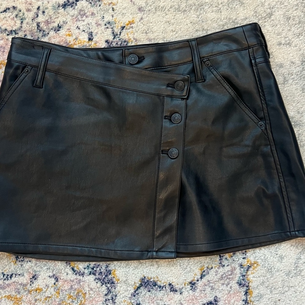 We The Free Black Mini Skirt